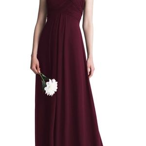 Bill Levkoff Bridesmaid Dress 7001, Size 6, Wine